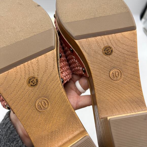 a.n.a Womens Robinson Heeled Sandals Terracotta Pink Size 10M - Picture 6 of 12